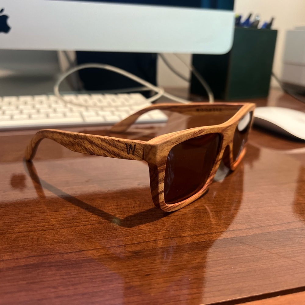 Brand New WoodZee Trinity All Wood Polarized Sunglasses 100% UVA/UVB Protection